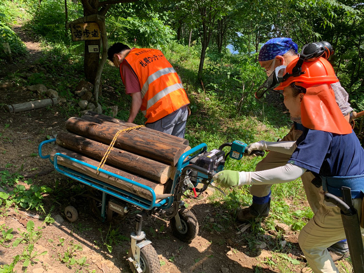 6月26日(日)髙川山林 作業道づくり、笹刈り_c0173813_16064454.jpg