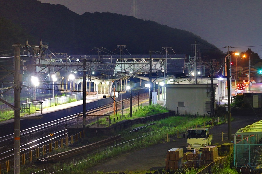 櫛ケ浜駅夜景 ねぼすけの日記
