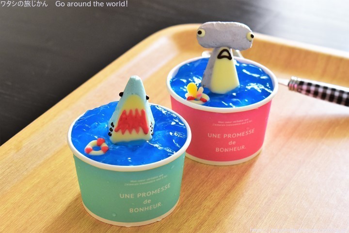 かわいいサメカップ出没！宜野湾「サニー・サイド・ケークス