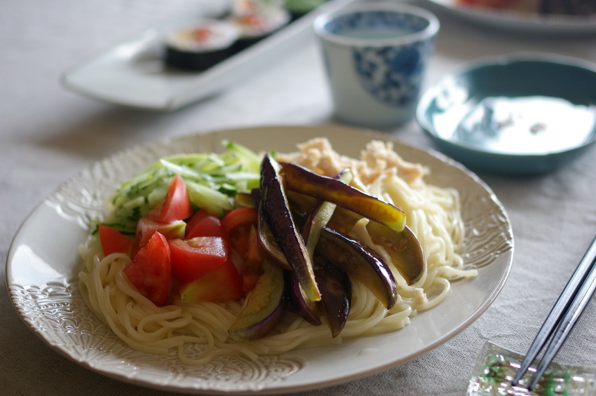 夏野菜そうめん_d0327373_15455518.jpg