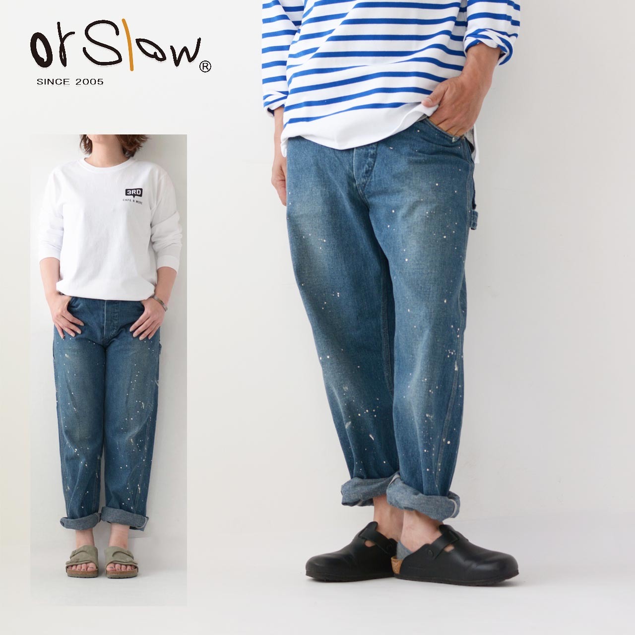 orslow [オアスロウ] PAINTER PANTS [DENIM USED with PAINT] [01-5120-P95]_f0051306_05502647.jpg