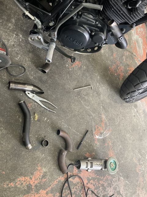 TW200　カスタム　N君号　マフラー完成！_a0164918_17441164.jpg