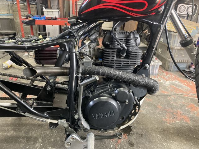 TW200　カスタム　N君号　マフラー完成！_a0164918_17452663.jpg