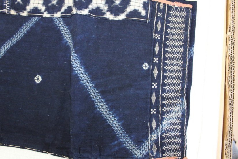 古布 木綿 藍染め 横手絞り Japanese Antique Textile cotton 古布 木綿 藍染め 横手絞り Japanese Antique Textile cotton