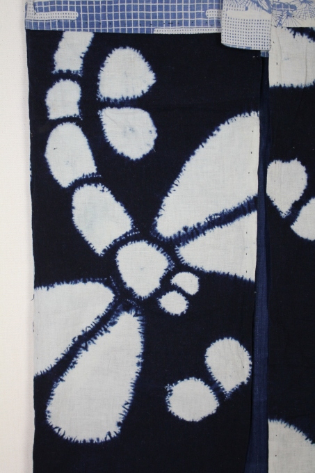 古布 木綿 藍染め 横手絞り Japanese Antique Textile cotton indigo