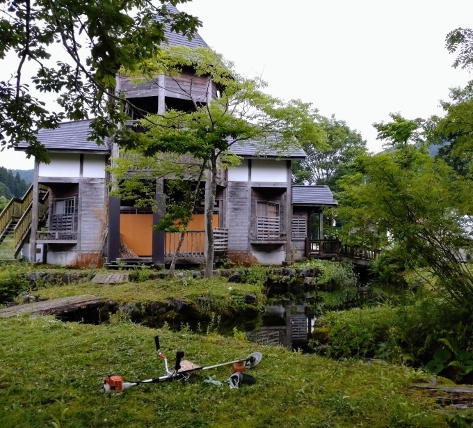 夏休み前の村クリーン作戦、草刈り_d0265607_02431768.jpg