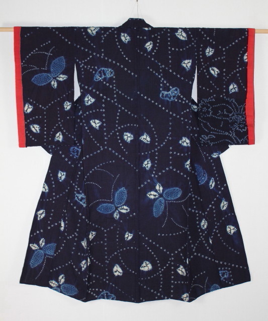 古布 木綿 藍染め 横手絞り Japanese Antique Textile cotton 古布 木綿 藍染め 横手絞り Japanese Antique Textile cotton