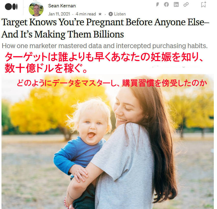 ターゲットは誰よりも早くあなたの妊娠を知り、数十億ドルを稼ぐ_b0007805_01522828.jpg
