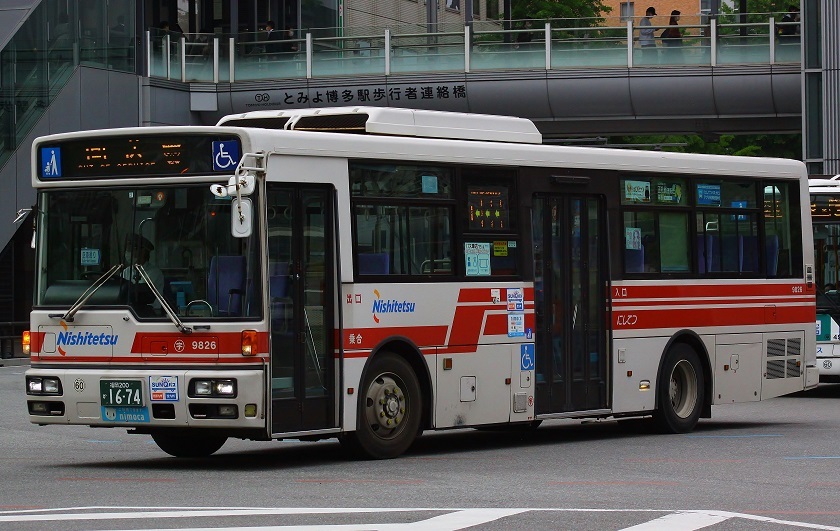 当社の 博多駅前バス撮影(2022)11～西鉄バスの路線96MC(赤バス)～ : 適 コレクション