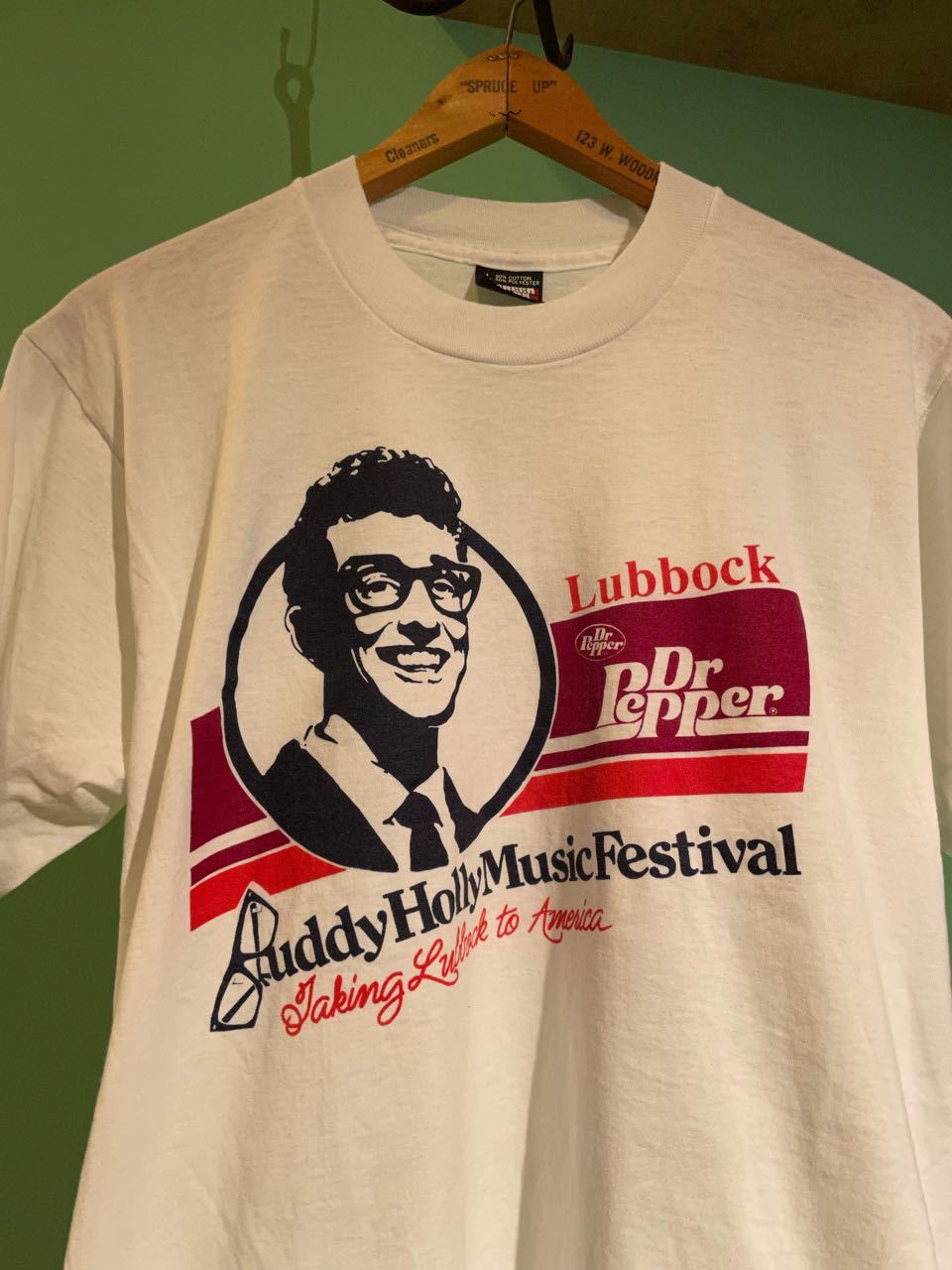 ７月２１日（木）８０s MADE IN U.S.A デッドストック　Buddy Holly Music Festival  × Dr Pepper Tシャツ！_c0144020_13060061.jpg