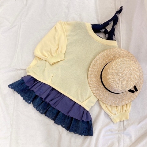 bulle de savon 』3ren tiered ブラウス : l'atelier du savon