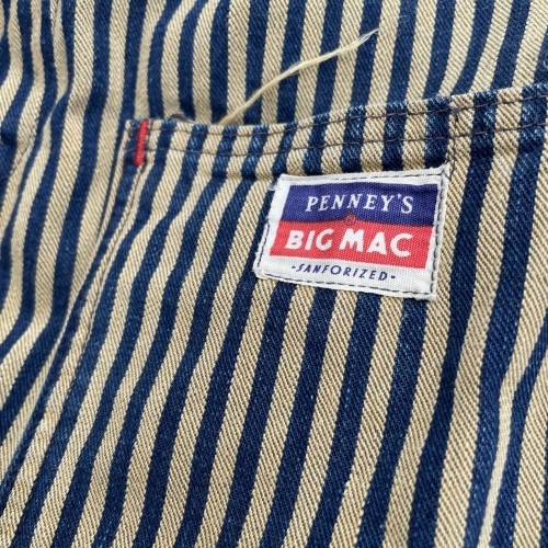 60s BIG MAC　ブラウンヒッコリー　つなぎ 50s USA製 BIG MAC ブラウン ヒッコリー ストライプ つなぎ 40R