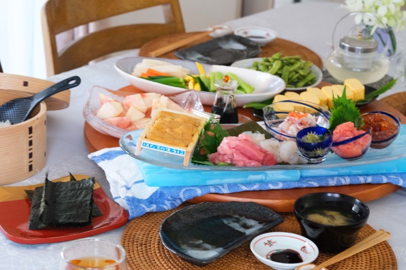 丑の日に・・・「手巻きお寿司」を食べました！_d0377645_21204263.jpg