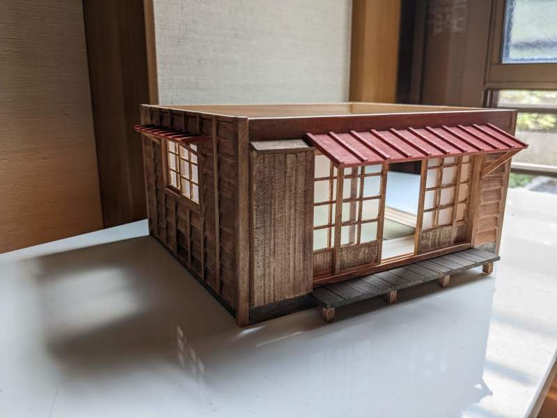 木製模型「昭和の民家」制作状況(2022年7月24日現在)_c0057821_16495077.jpg