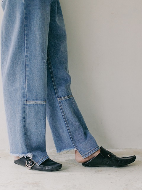 YENN イェン TUCK WIDE DENIM PANTS : dimanche NEWS BLOG