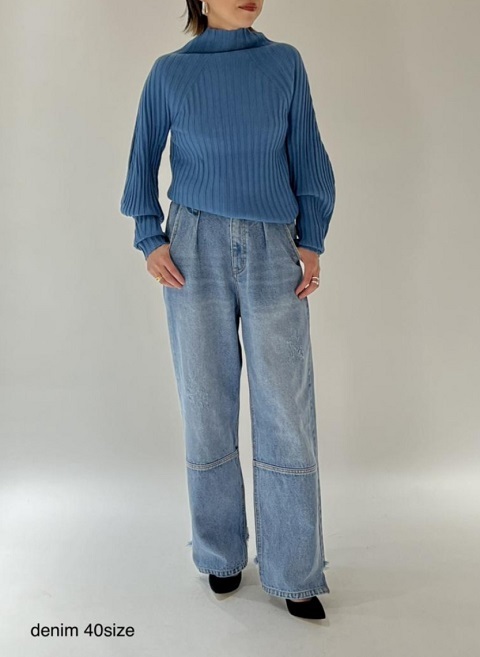 YENN イェン TUCK WIDE DENIM PANTS : dimanche NEWS BLOG