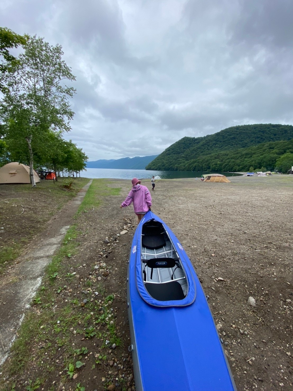 支笏湖で水遊び_d0198793_15252907.jpeg