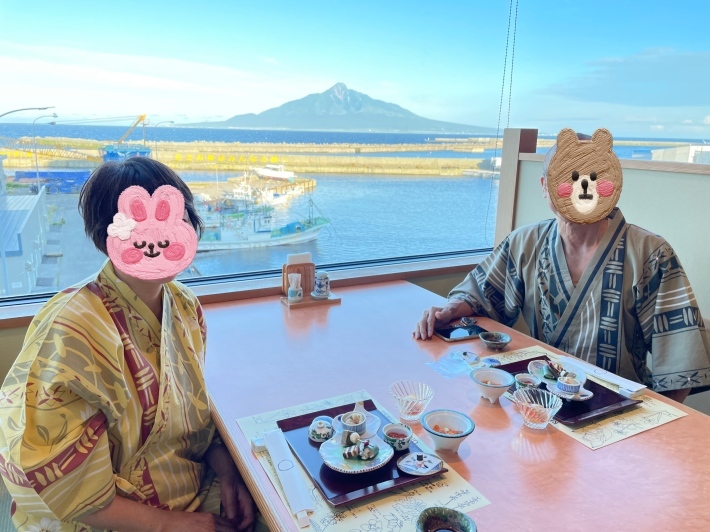 利尻 礼文 稚内の旅13 花れぶんの食事 リタイア夫と空の旅 海の旅 二人旅
