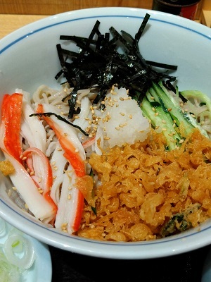 三越前・コレド室町 ソバキチの冷やしたぬき_f0112873_00104524.jpg