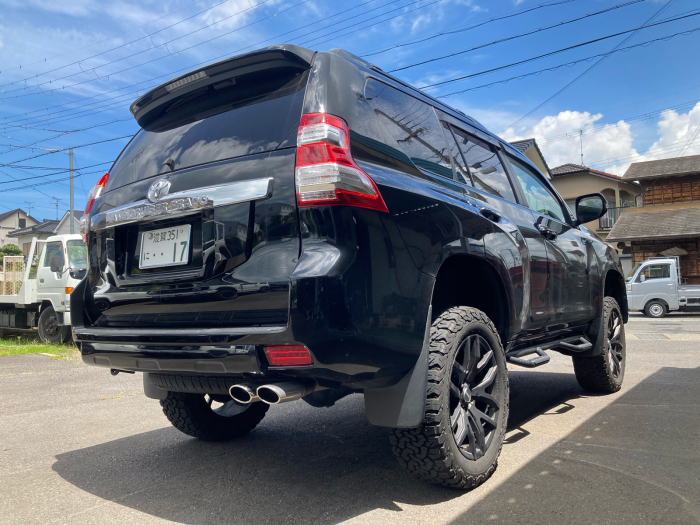 150プラド前期 フロント3.5リア3インチアップコイル JAOSの