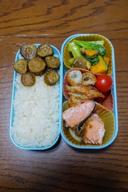 ある日のお弁当（鮭の塩焼き）_b0287241_06200196.jpg