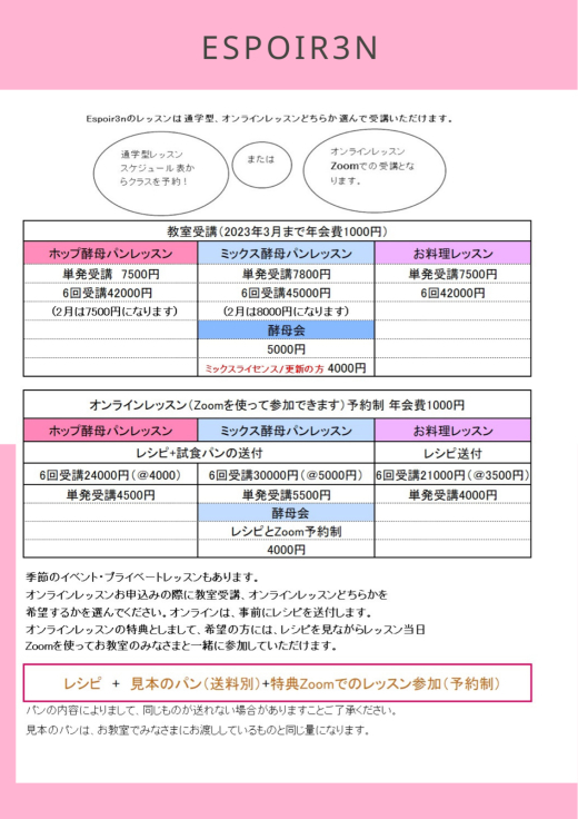 MIX酵母パンレッスン来年1月ブリオッシュペイザンヌとボンボローニ_c0162653_15070239.jpg