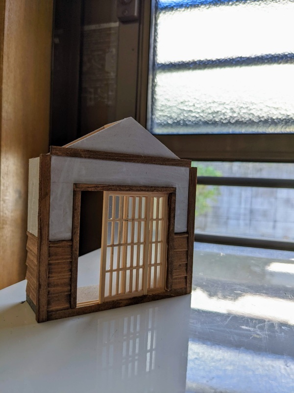 木製模型「昭和の民家」制作状況(2022年7月31日現在)_c0057821_21213353.jpg