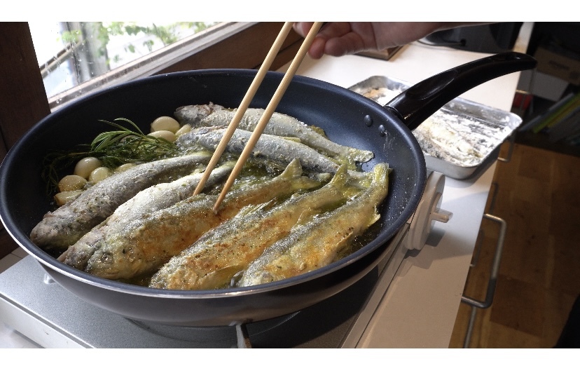 男性料理教室を開催しました（鮎・コールラビ）_d0327373_12541320.jpeg
