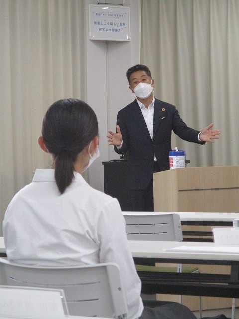 キャリア教育に力を入れる東名電機さんを富士高1年生が「企業訪問」_f0141310_08211058.jpg