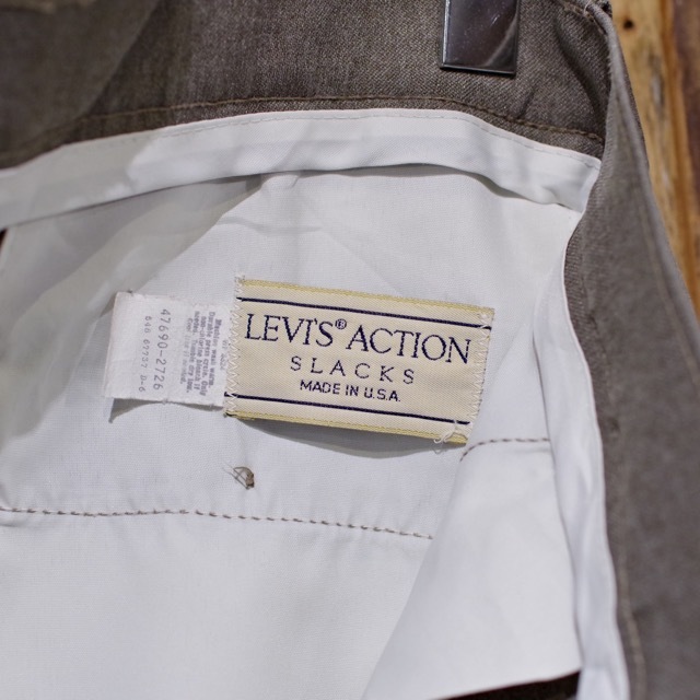 1980s Levi's Action Slacks W33 & 36 / リーバイス アクション 1980s Levi's Action Slacks W33 & 36 / リーバイス アクション