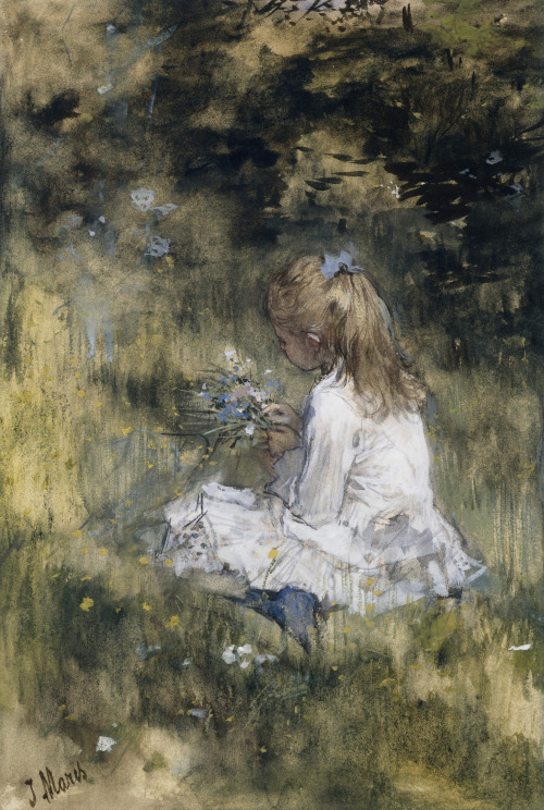 Jacob Maris:花摘み少女_c0084183_13224161.jpg