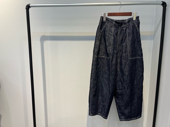 yuni◇コットンリネンデニムワークコクーンパンツ◇ : ＝ココ