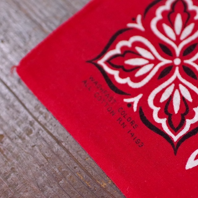 60sヴィンテージバンダナ ✨現物資産としてオススメ✨60s☆ヴィンテージ☆バンダナ☆アメリカ製