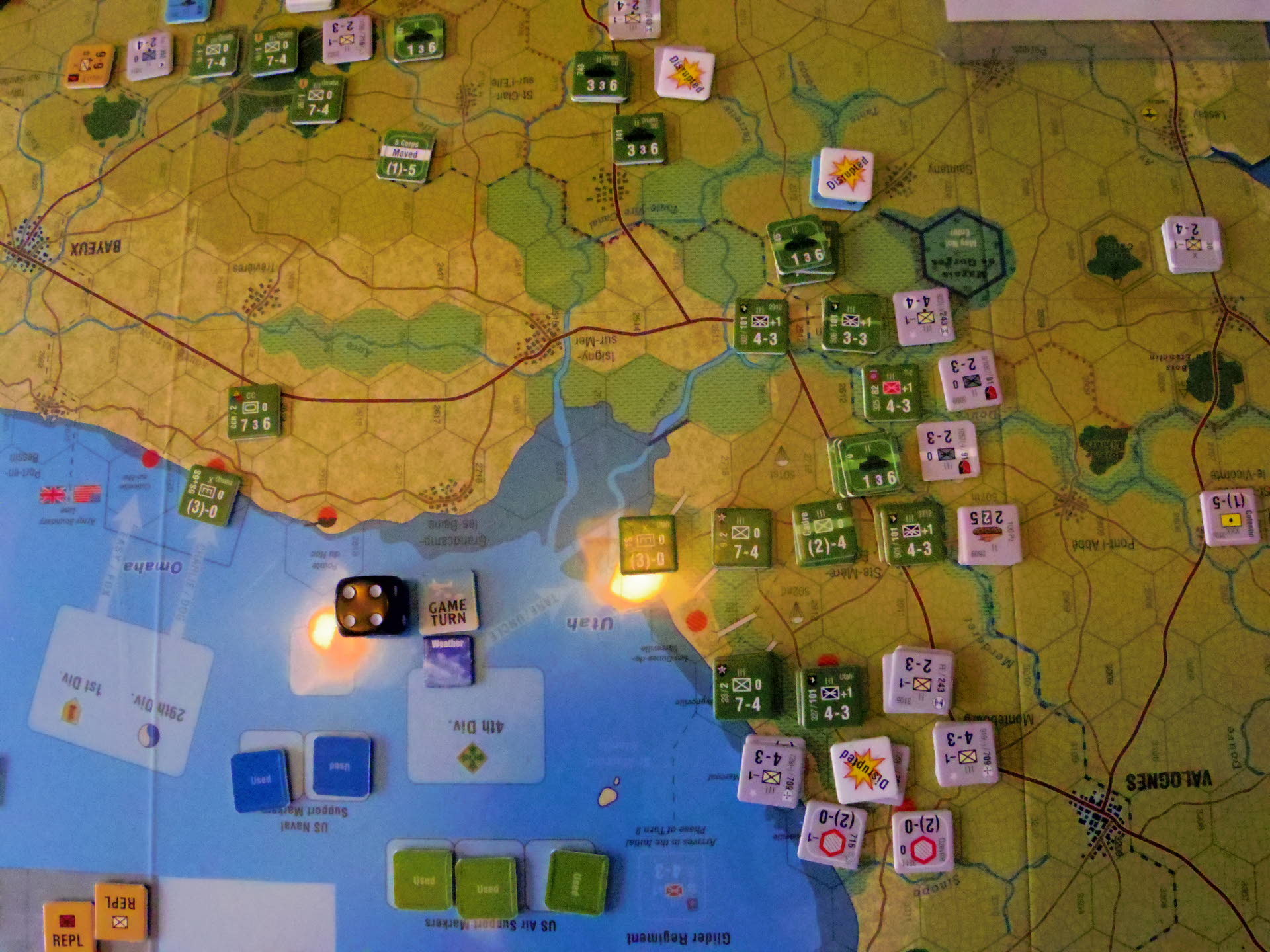 (GMT)Normandy\'44（ルール第2.2版適用）：３人戦...2022.05.04_b0173672_16072573.jpg