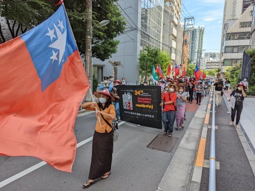【報告】「8888民主化運動」を忘れない!在日ミャンマー人が呼びかけ大使館デモ!_a0336146_23583067.jpg