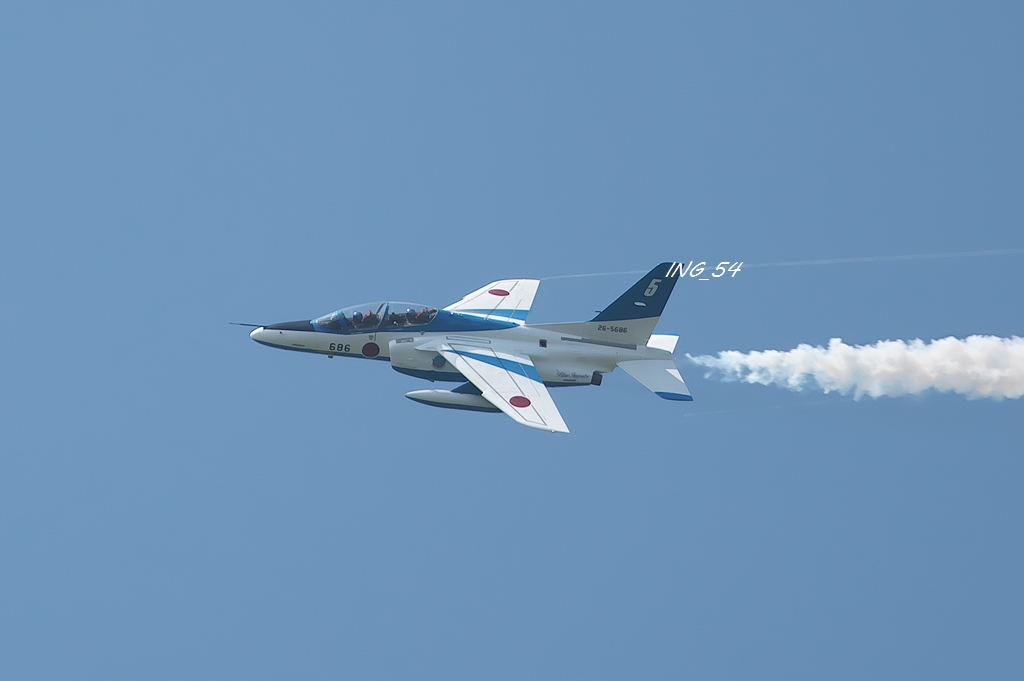 ブルーインパルス高島市上空 (2022-8-7) : ING_54 ブルーインパルス高島市上空 (2022-8-7) : ING_54