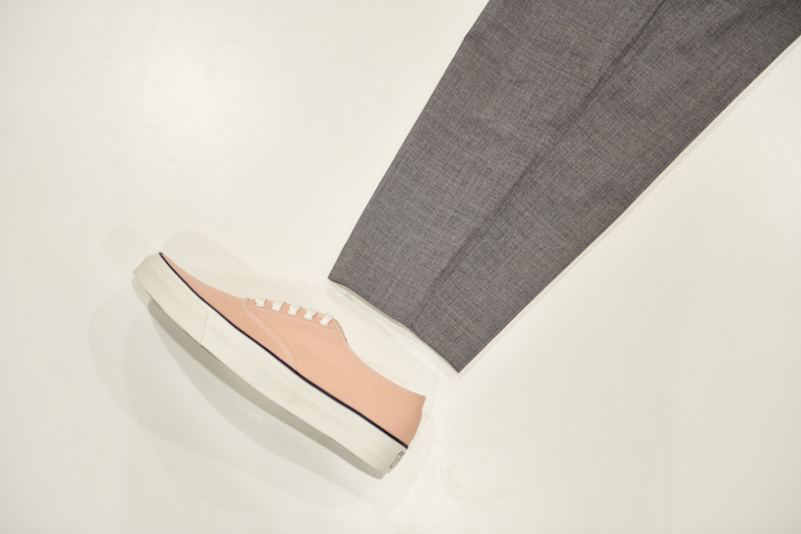 \"RMFB HANG OUT PANTS SUMMER WOOL+WAKOUWA DECK SHOES LOW PINK\"ってこんなこと。_c0140560_19420459.jpg