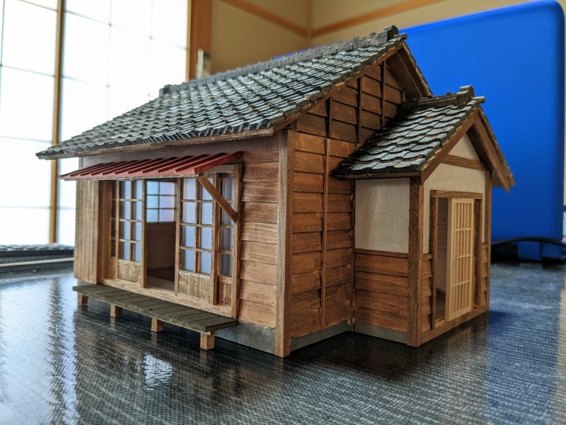 木製模型「昭和の民家」制作状況（2022年8月11日現在）_c0057821_21074592.jpg