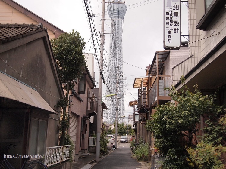 外構リフォーム工事の近隣の眺めは東京スカイツリーでした。_a0214329_13581699.jpg