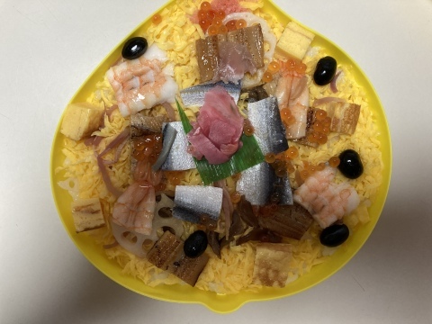 岡山名物！　穴子のばらちらし寿司_b0050651_08230033.jpg