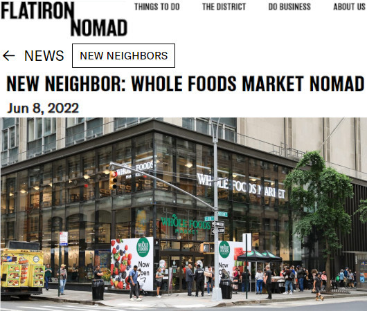 2022年6月に新オープン、ホールフーズ（Whole Foods）のNoMad店_b0007805_05343204.jpg