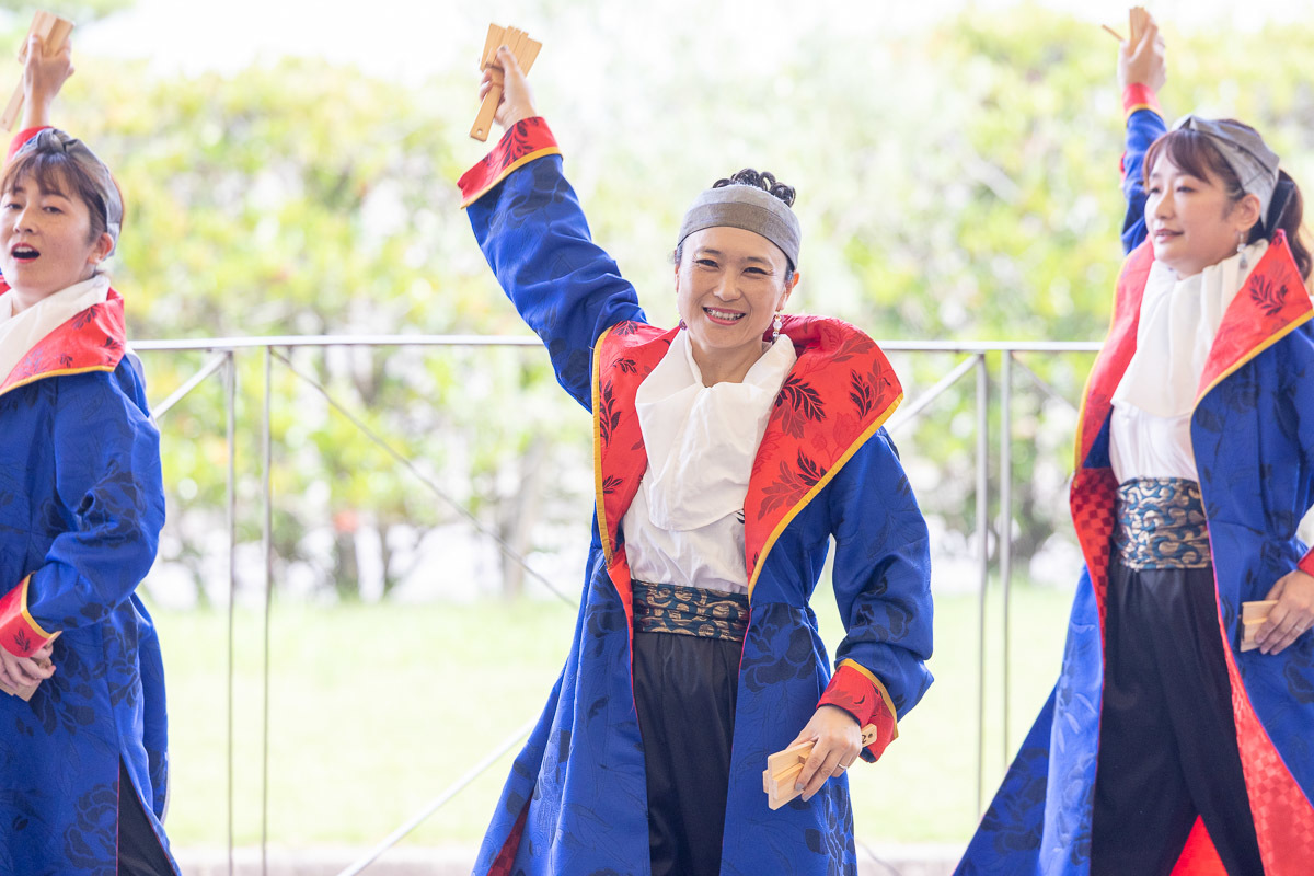 讃岐よさこい in 瀬戸大橋記念公園 ふくびじん その1_a0077663_18033322.jpg