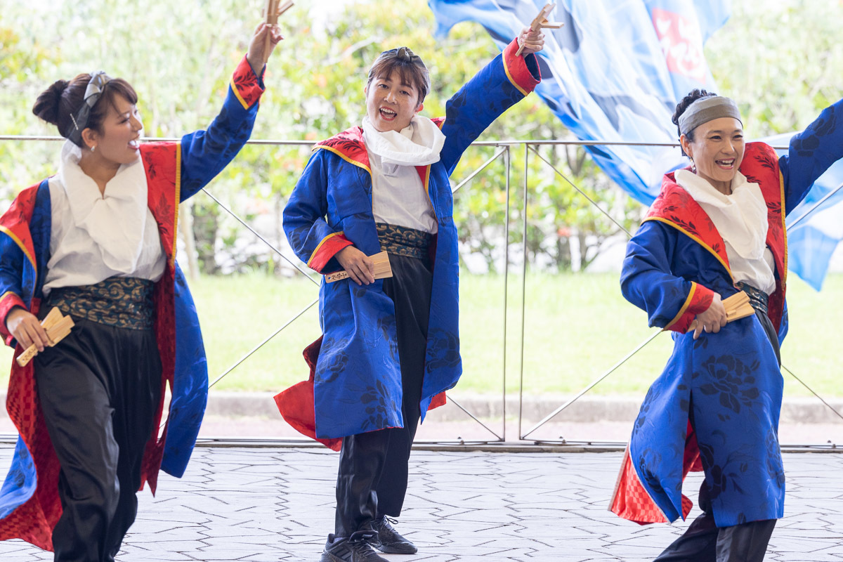 讃岐よさこい in 瀬戸大橋記念公園 ふくびじん その1_a0077663_18033422.jpg