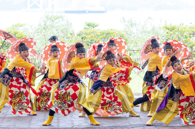 讃岐よさこい in 瀬戸大橋記念公園 浜っ鼓★弾★DAN その2_a0077663_18135579.jpg