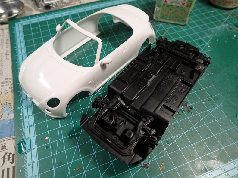 プラモ製作記 11 mpc コブラ427 1/16 & 青島 コペン 1/24 : 小生