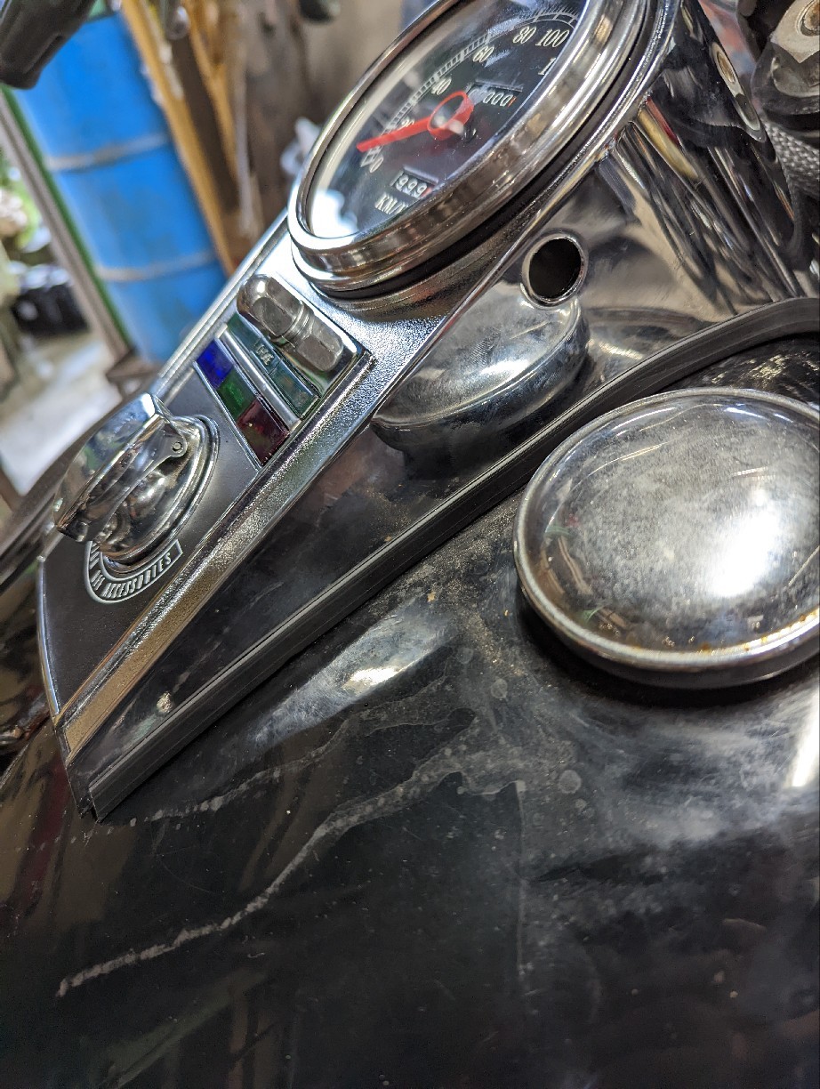 FLH進行中古いメーター : MackiesCustomCycles日記 FLH進行中古いメーター : MackiesCustomCycles日記