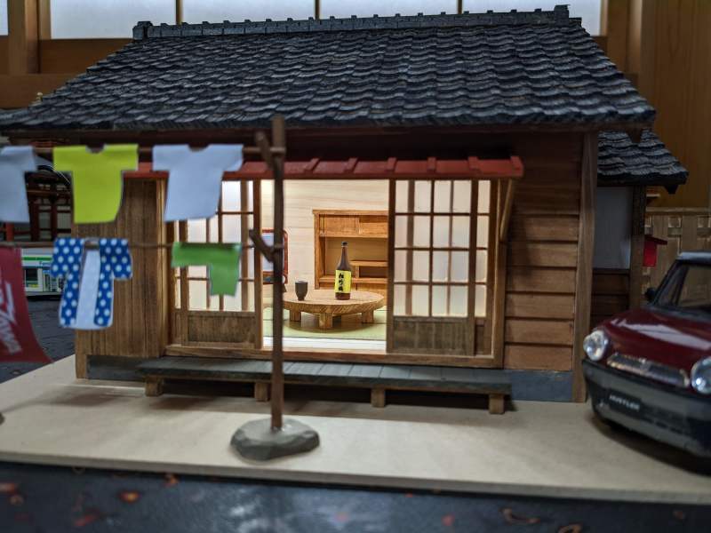 木製模型「昭和の民家」制作状況（2022年8月14日現在）_c0057821_16240262.jpg
