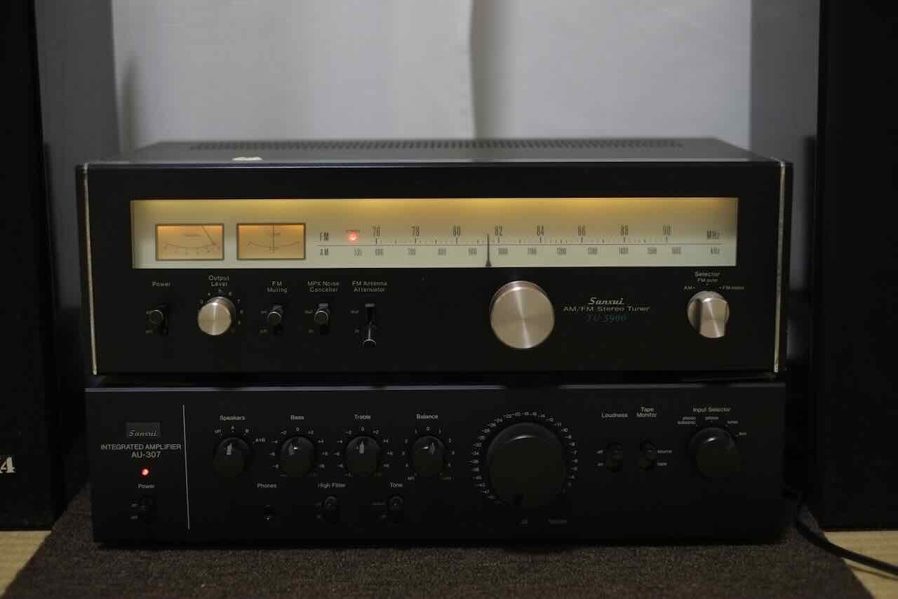 8月14日 Sansui AU-307 パワーアンプで聴くFMラジオ