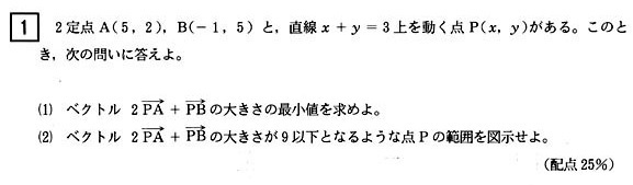 静岡大学2001年前期Ｍ１第１問 : T氏の数学日記