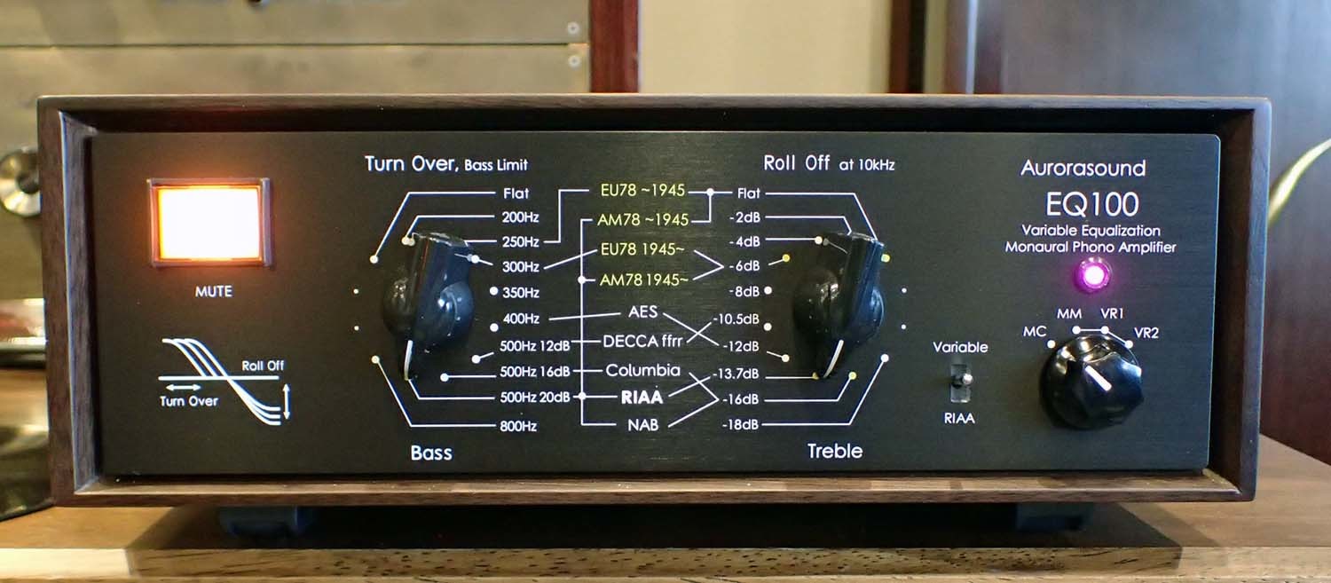 オーロラサウンド 可変型マルチカーブフォノイコライザアンプ EQ-100 入荷。_b0262449_17241869.jpg